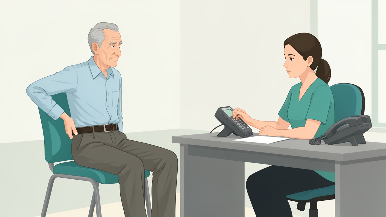 New back pain with unexplained weight loss at 65 is a red flag: don't proceed with manual therapy or exercise, refer for medical evaluation.