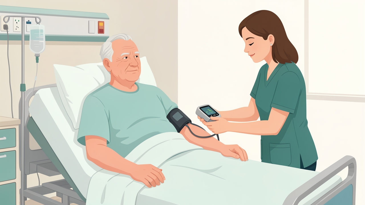 Before treating, review blood pressure, neurological stability and medications. After thrombolysis, BP is usually kept below 180/105 mmHg for 24 h.