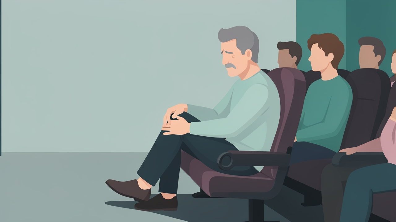 The "movie sign", pain on prolonged sitting with flexed knees, is typical of patellofemoral pain.