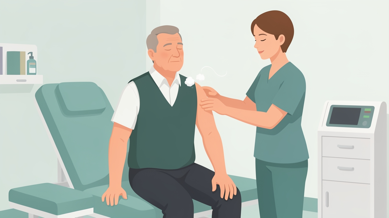 Axillary nerve: check deltoid strength and sensation over the lateral shoulder, the regimental badge area.