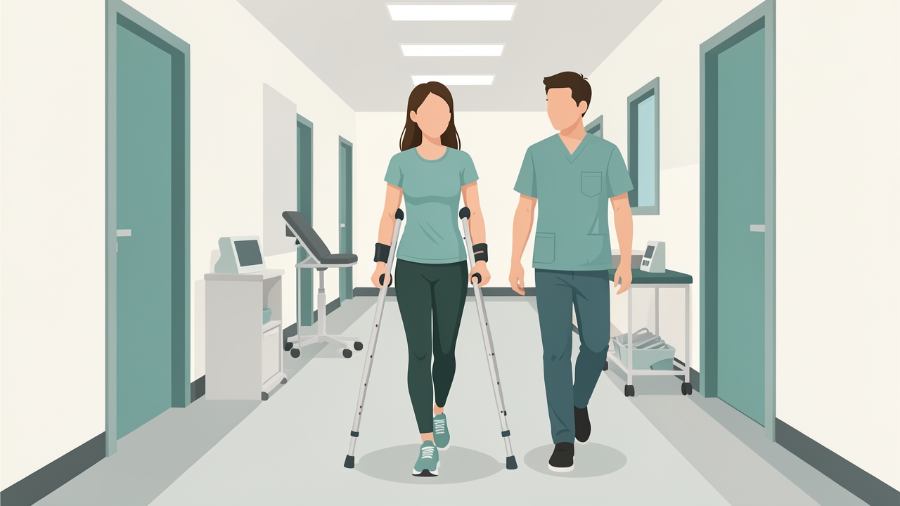 Phase 0 (days 0–3): relative rest and pain-free range, no aggressive stretching or sprinting, and crutches for severe gait disturbance.