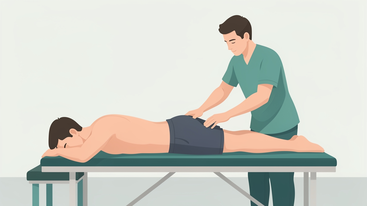 Palpate the ischial tuberosity, proximal musculotendinous junction and mid-belly. Belly palpation with the knee at 90° and the hip neutral helps localise the lesion.