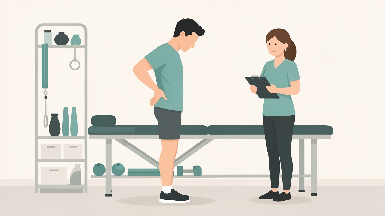 Chronic low back pain can combine poor posture, weak core muscles and limited range of motion at the hip.