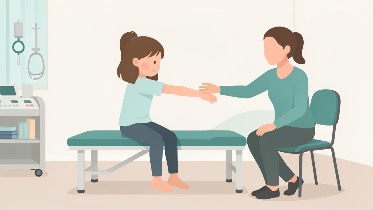Juvenile arthritis can limit shoulder and neck ROM. The CHAQ (0–3, higher is worse) tracks function and pain in children.